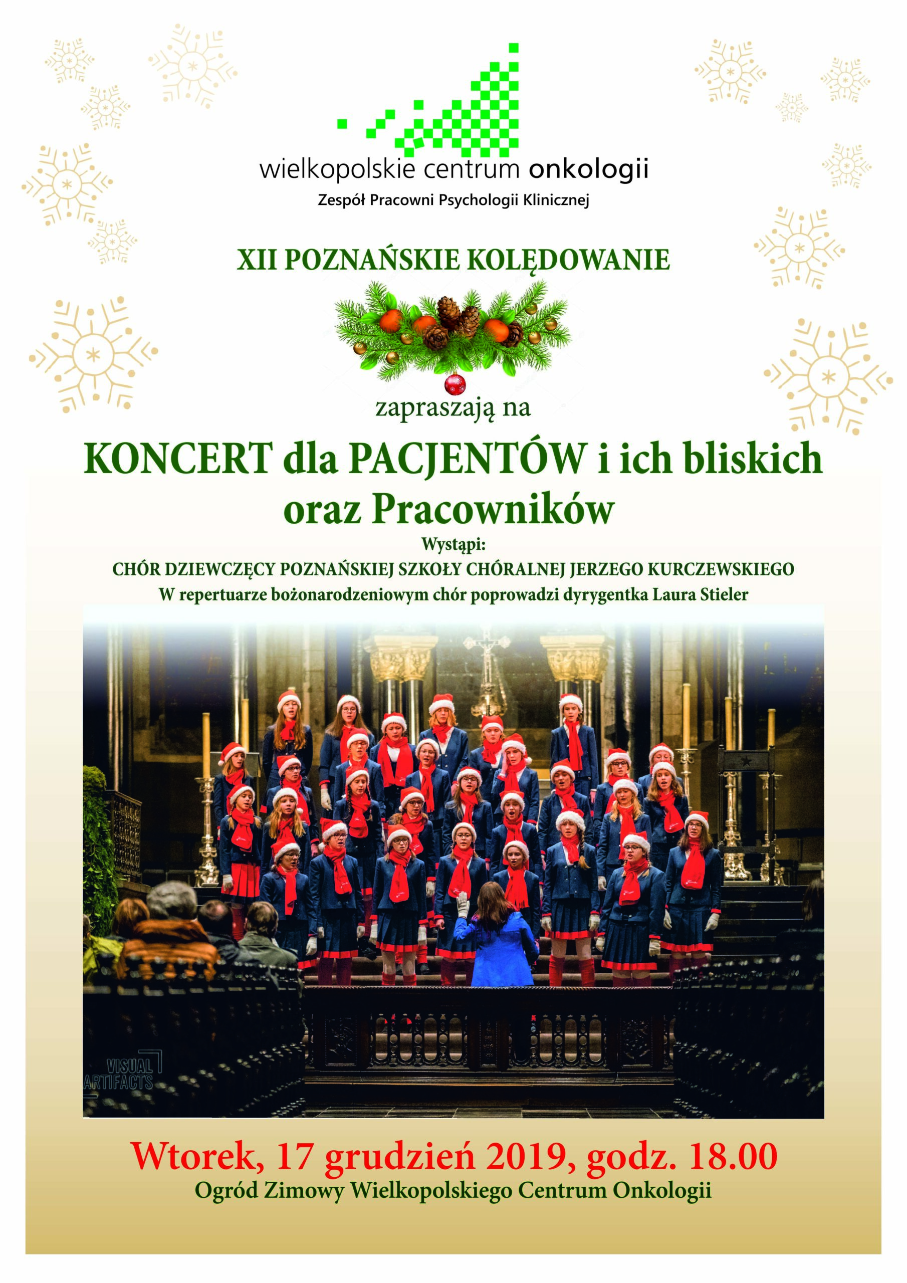 Plakat: Poznańskie Kolędowanie w WCO – 17.12.2019